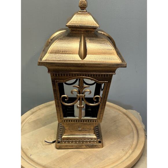 Rishx European Post Pole Light Outdoor Patio Yard Lantern Lamp Fixture Bronze - Picture 3 of 12